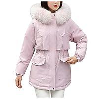 Algopix Similar Product 15 - Womens Thick Hooded Parkas Coats