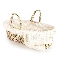 Algopix Similar Product 19 - Tadpoles Deluxe Cable Knit Moses Basket