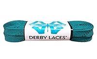 Algopix Similar Product 1 - Derby Laces Teal 60 Inch Waxed Skate