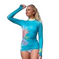 Algopix Similar Product 2 - Women Rash Guard Long Sleeve Swimsuits