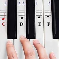 Algopix Similar Product 1 - QMG Piano Stickers for 4961 7688 Key
