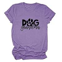 Algopix Similar Product 8 - Dog Grandma TShirt Womens Funny Dog