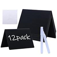 Algopix Similar Product 1 - 12 Pack Mini Chalkboard Signs 4x3