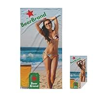 Algopix Similar Product 13 - Beer Poster Beach Towel Custom Beer