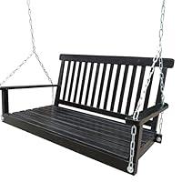 Algopix Similar Product 19 - Front Porch Swing with Armrests Wood