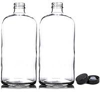 Algopix Similar Product 14 - 2 Pack  32oz Growler  Clear Glass