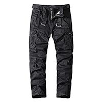 Algopix Similar Product 4 - Mens Multi Pocket Military Pants Camo