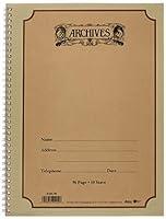 Algopix Similar Product 12 - Archives Spiral Bound Manuscript Paper