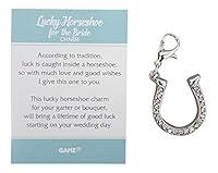 Algopix Similar Product 15 - Ganz Lucky Horseshoe for The Bride