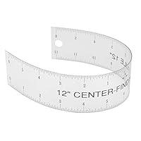 Algopix Similar Product 9 - Clear Flex Center Finding Ruler Ideal