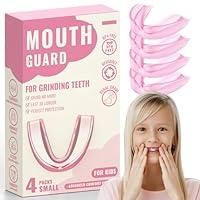 Algopix Similar Product 2 - 4 Pack Pink Mouth Guard for Teeth