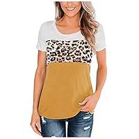 Algopix Similar Product 13 - ZOMUSAR Womens Leopard Round Neck