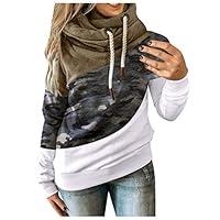 Algopix Similar Product 8 - SALIFUN Women Funnel Neck Hoodies
