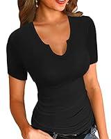 Algopix Similar Product 2 - SANDERY Womens Summer TShirts Basic V