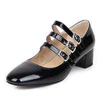 Algopix Similar Product 4 - Bellirala Womens Low Heels Mary Janes