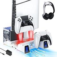 Algopix Similar Product 9 - NexiGo PS5 Silent Cooling Stand for