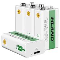 Algopix Similar Product 20 - SPYONG Rechargeable 9V Batteries