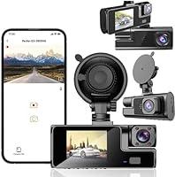 Algopix Similar Product 15 - Dash Cam with APP Front and Inside