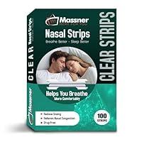 Algopix Similar Product 17 - Massner Clear Nasal Strips for Snoring