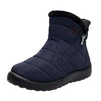 Algopix Similar Product 12 - SADUORHAPPY Warm Snow Boots Womens