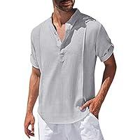 Algopix Similar Product 6 - Henley Shirts for MenMens Short Sleeve