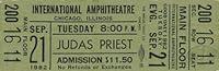 Algopix Similar Product 13 - Judas Priest 1982 Chicago Unused