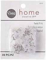 Algopix Similar Product 1 - Dritz Home 9070 Twist Pins with Clear
