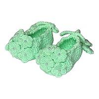 Algopix Similar Product 8 - Knitted slippers Crochet baby sandals