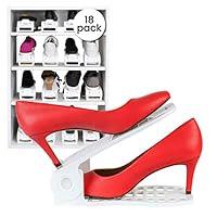 Algopix Similar Product 13 - Homeries Shoe Organizer Slots 18 Pack