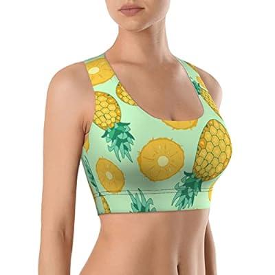 Best Deal for HOMETER Pineapple Women's Sports Bra Workout Yoga Vest