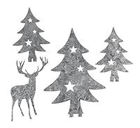 Algopix Similar Product 10 - Rayher 46303000 MetallSilhouettes Firs