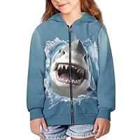 Algopix Similar Product 5 - Hinthetall Blue Shark Outfits for Girls