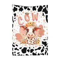 Algopix Similar Product 12 - Alziva Cute Cow Print Baby Blanket