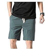 Algopix Similar Product 7 - Classic Fit Linen Casual Shorts for