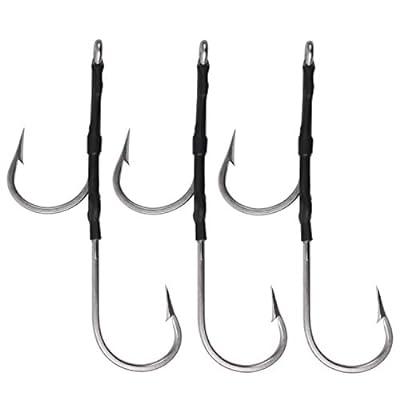 Best Deal for Double Hook Rig for Trolling and Chunking Offset Side Big