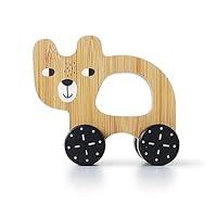 Algopix Similar Product 3 - Wee Gallery Bear Push Toy Rolling Toy