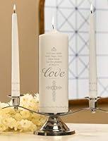Algopix Similar Product 7 - Faith Hope and Love Unity Candle Set