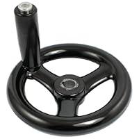 Algopix Similar Product 20 - uxcell Black 12mm x 120mm 3 Spoke Hand