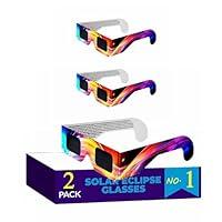 Algopix Similar Product 12 - Plastic Solar Eclipse Glasses 12 Pack