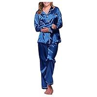 Algopix Similar Product 7 - HICItro Satin Pajamas Set For Women 2