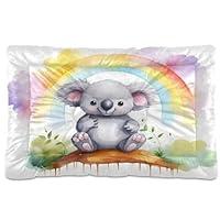 Algopix Similar Product 16 - Cute Rainbow Koala Dog Cat Bed for