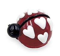 Algopix Similar Product 3 - Art Glass Chocolate Lady Bug Love Heart
