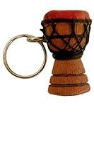 Algopix Similar Product 7 - Djembe Drum Key Chain  Solid Carved