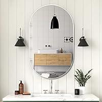 Algopix Similar Product 2 - Biyatuos Oval Wall Mounted Mirror 36