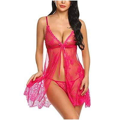Hot Pink Dobby Mesh Strappy Thong, Lingerie