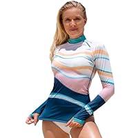 Algopix Similar Product 18 - Women Rash Guard Long Sleeve Swimsuits