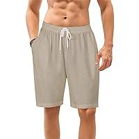 Algopix Similar Product 20 - Bwzlpqj Mens Linen Shorts Casual