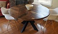 Algopix Similar Product 17 - Chevron Dining Room Table with X Base