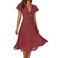 Algopix Similar Product 4 - Gifts for Women Summer Wrap Dresses for