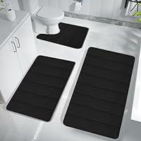 Algopix Similar Product 4 - Fufafayo Memory Foam Bath Mat Set